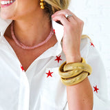 Abby Swing Star Top -White and Red