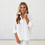 Abby Swing Heart Top -White