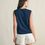 Sunwashed Slub Muscle Tank