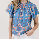Sierra Top - Indigo Floral