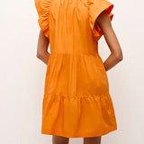 Kara Dress - Tangerine Orange