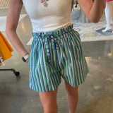 Cary Short -Printemps Stripe