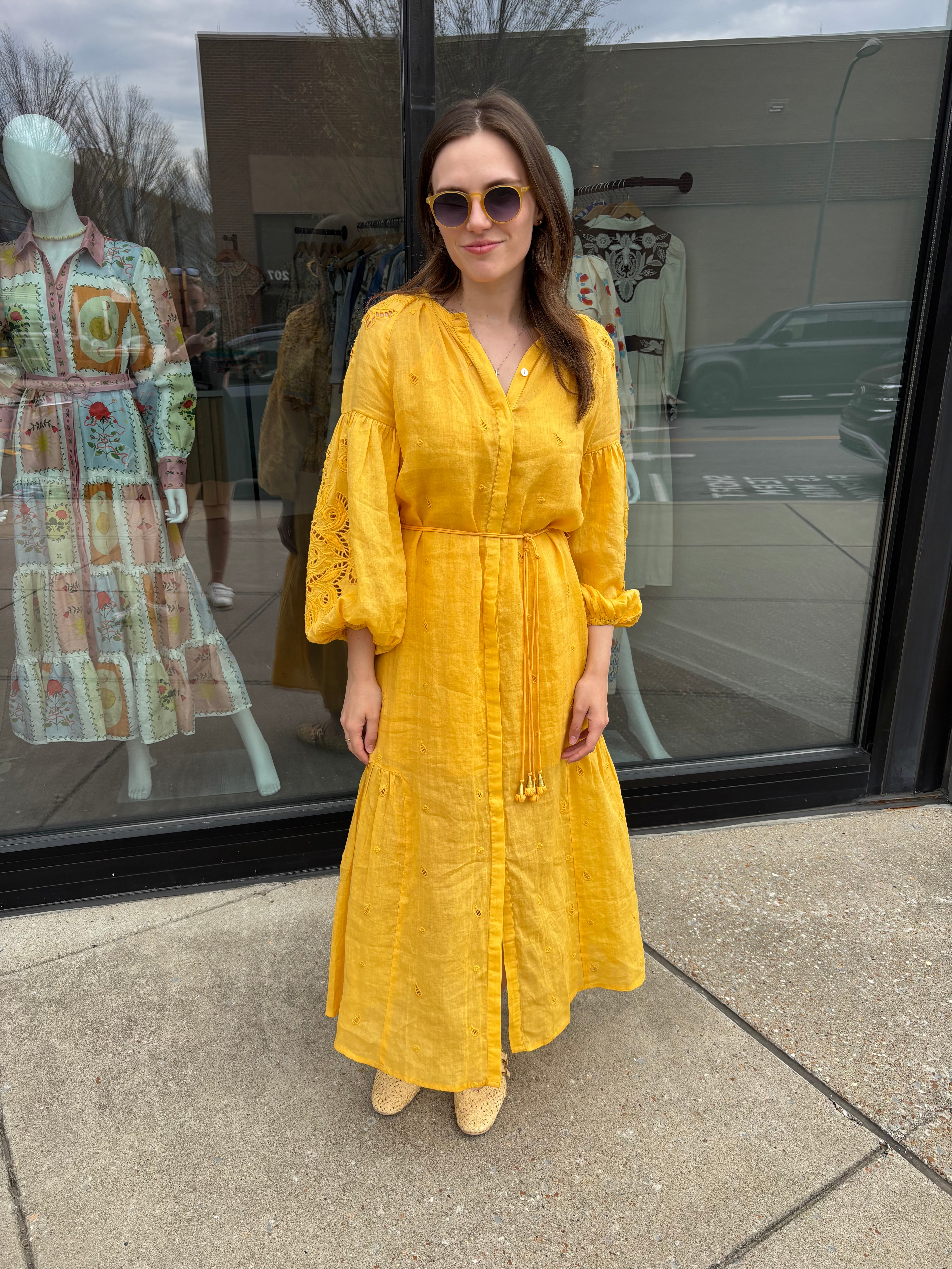 Liwa Long Dress -Warm Sun – Ellett Liwa Long Dress -Warm Sun – Ellett
