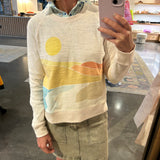 Sunwashed Slub Crew -Sandshell Soleil