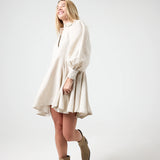 Camille Linen Dress -Natural