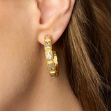 Baguette Hoop Earring