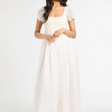 Carla Crochet Dress - White