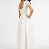 Carla Crochet Dress - White