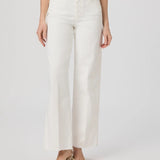 Anessa 31Inch Raw Hem -White