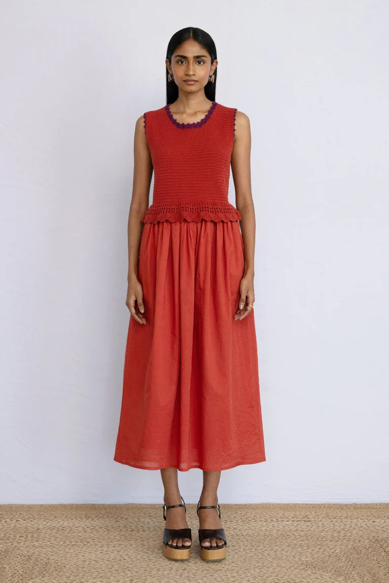Heather Crochet Dress -Sienna Ellett Heather Crochet Dress -Sienna Ellett