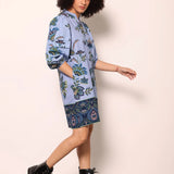 Freya Dress in Periwinkle Mosaic