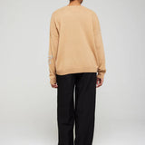 Camilla Flower Crew Sweater - Camel