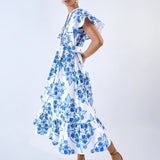 Leni Dress -Nautilus Aqua