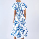 Leni Dress -Nautilus Aqua