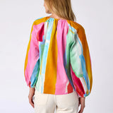 Claudia Blouse -Watercolor