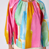 Claudia Blouse -Watercolor