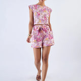 Piper Top -Coral Garden Pink