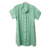 Margot Dress -Green Stripe