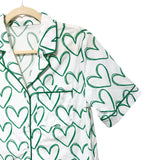 Heart Pj Set -Green