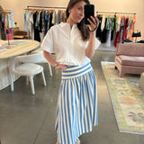 Alyssa Skirt in Sailing Stripe