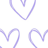 Heart Pj Set -Lavender