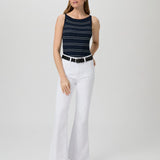 Marlow Skimmer Flare Jeans -Crisp White