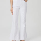 Marlow Skimmer Flare Jeans -Crisp White