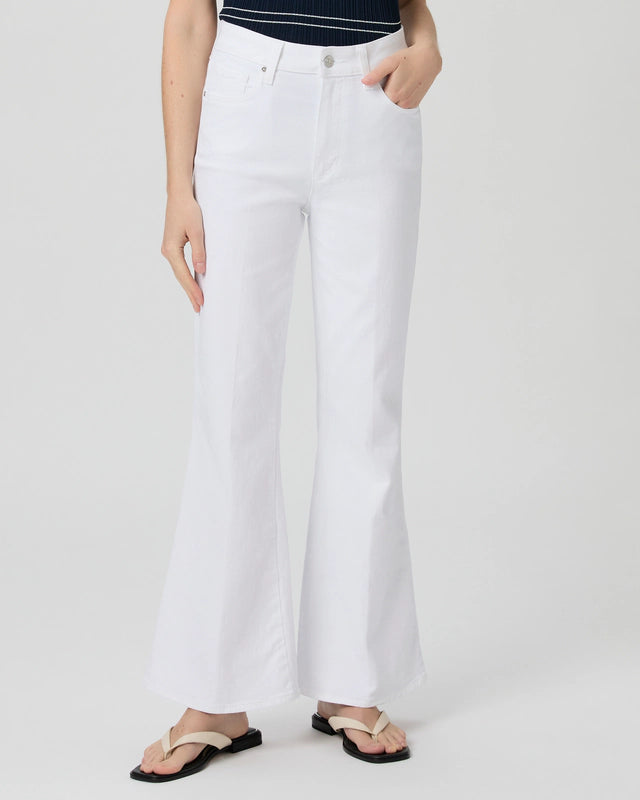 Marlow Skimmer Flare Jeans -Crisp White