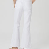 Marlow Skimmer Flare Jeans -Crisp White