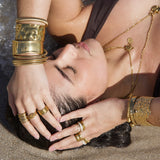 Krishna Coil Wrap Bracelet -Gold
