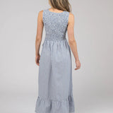 Margot Dress  - Navy & White Stripe