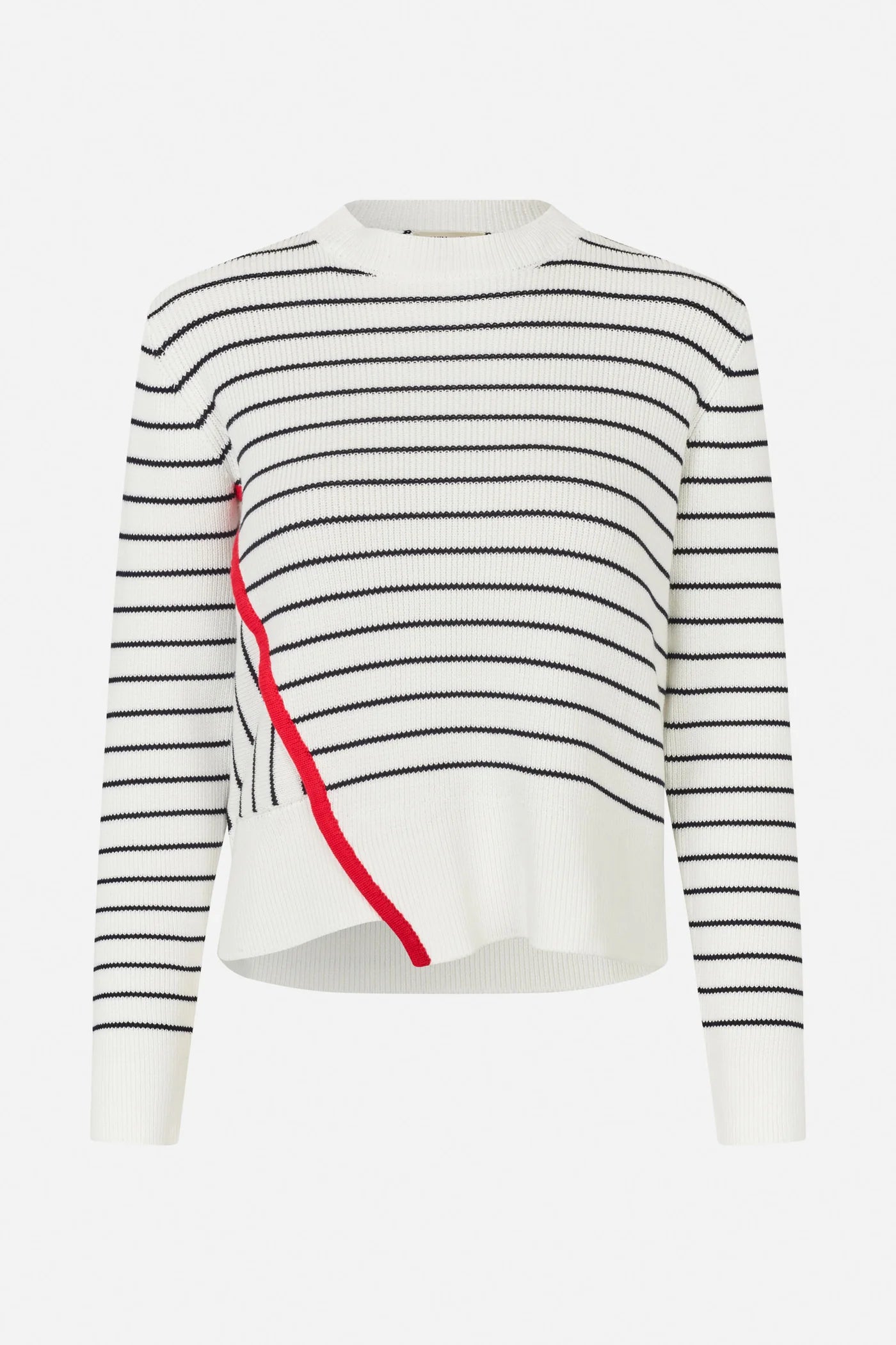 Centa Sweater -Egret Baritone Stripe
