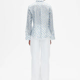 Petit Floral Top -Light Blue