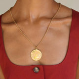 Reign Lucky Medallion Necklace -Gold