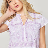 Nora 48" Dress -Cotton Lilac