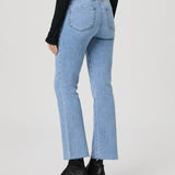 Claudine Raw Hem Jeans Ankle Flair