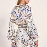 Flora Mora Short Dress -Vanilla