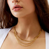Nola Multi Chain Necklace -Gold