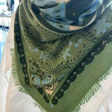 Celestial Bird Cashmere Bandana Wrap