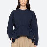 Athena Solid Navy Sweatshirt