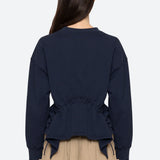 Athena Solid Navy Sweatshirt