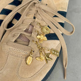Merritt Sunburst Tag Charm -Gold
