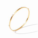 Crescent Stone Bangle -Cubic Zirconia -S