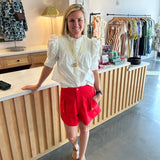 Cypress Shorts in Poppy