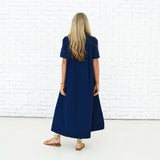 Millie Dress Long -Navy