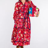 Beverly Dress Chinoiserie Scarlett