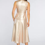 Claire Metallic Denim Dress