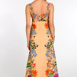 Annalisa Dress -Tapestry Peach