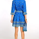 Frances Dress -Tulip Blue