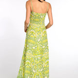 Annalisa Dress -Damask Limeaid